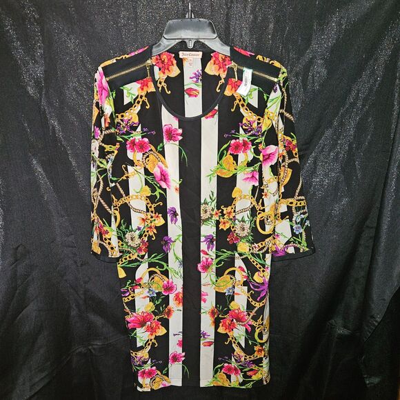 Juicy Couture Dresses & Skirts - JUICY COUTURE Dress Stripes Floral Size 12
